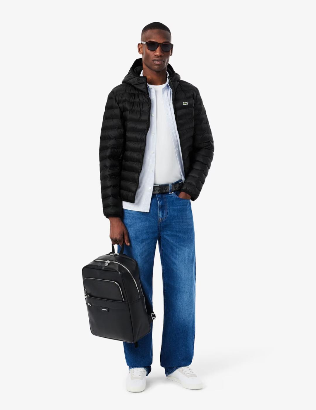 LACOSTE PLUMAS NEGRO