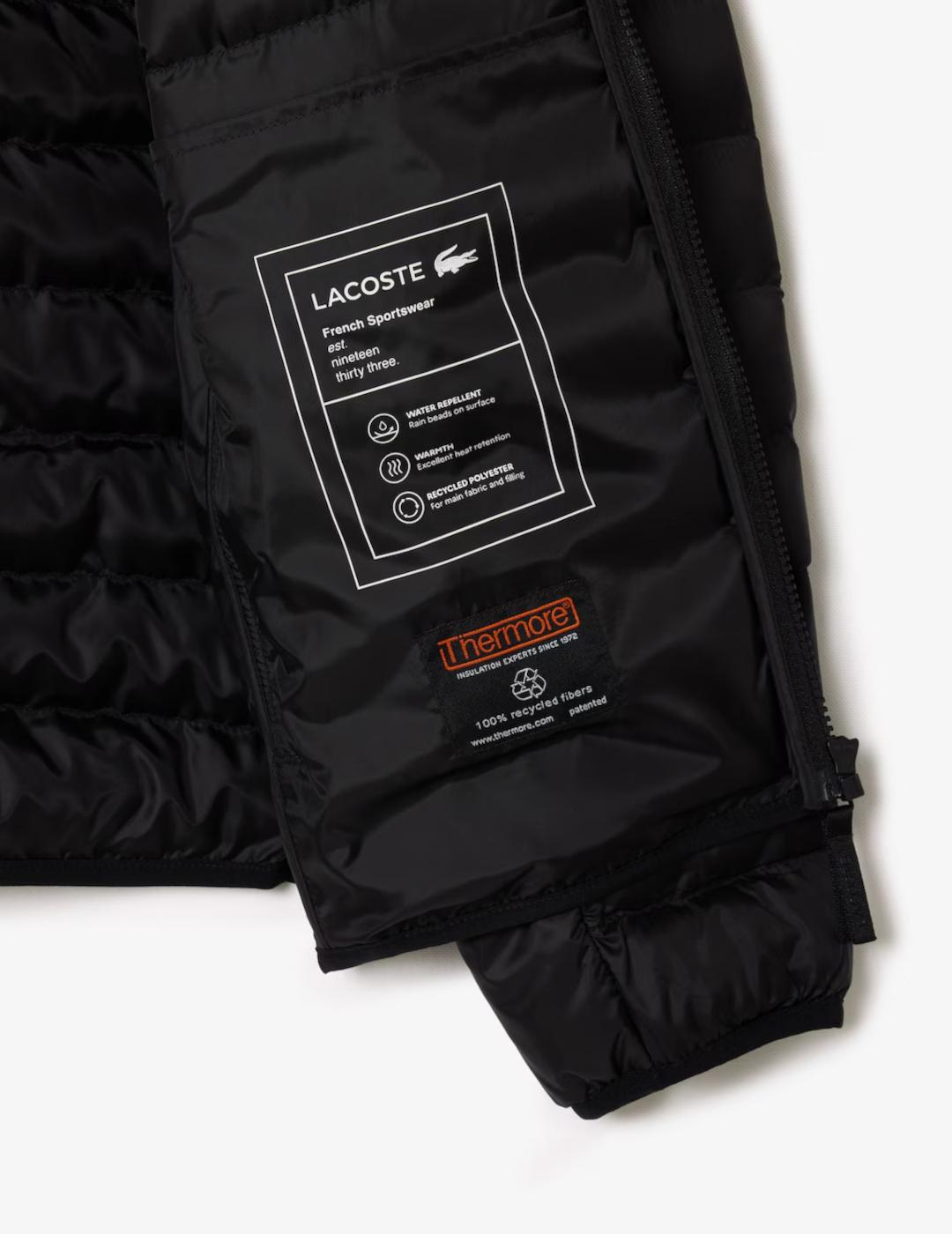 LACOSTE PLUMAS NEGRO