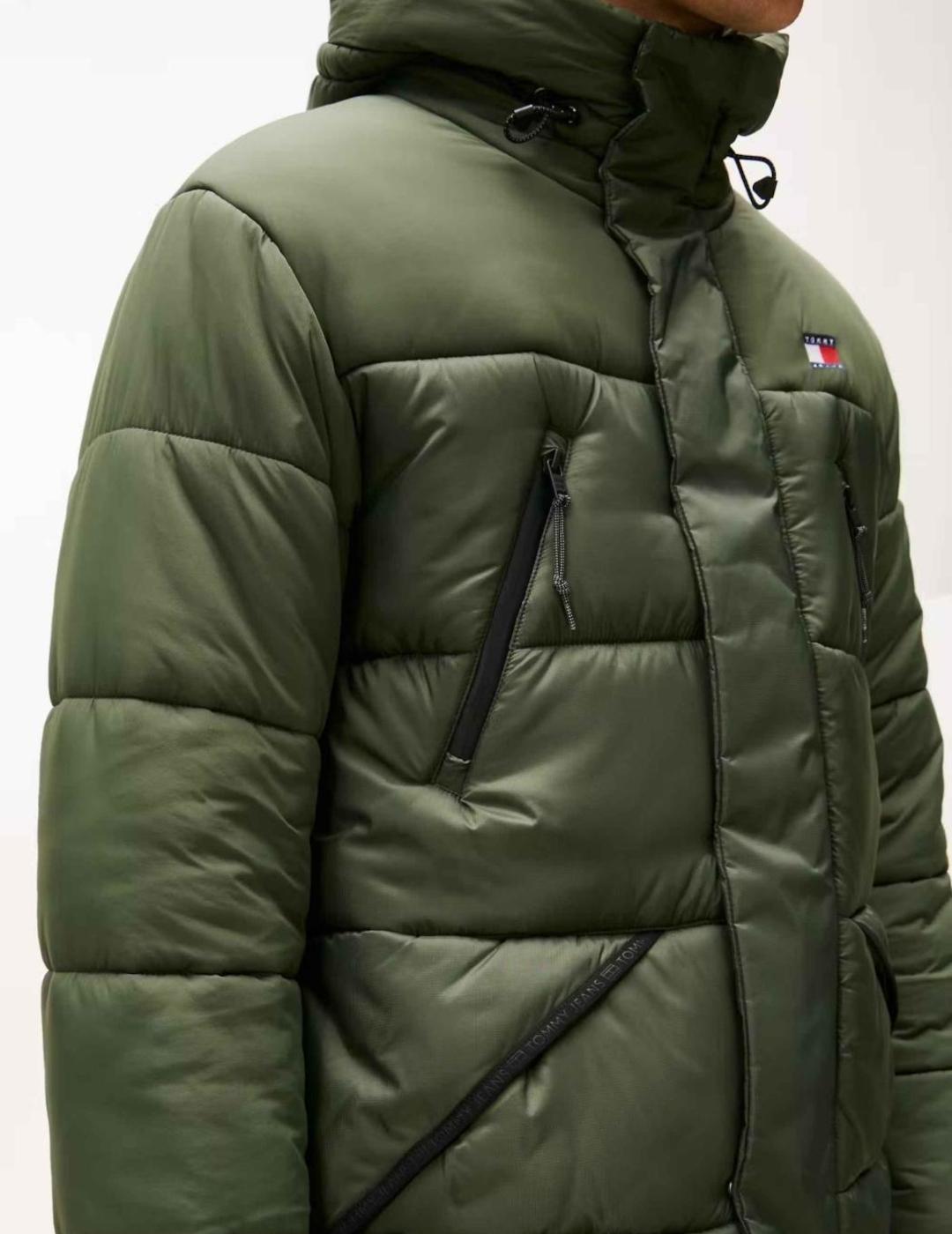 TOMMY CAZADORA VERDE FABRIC MIX