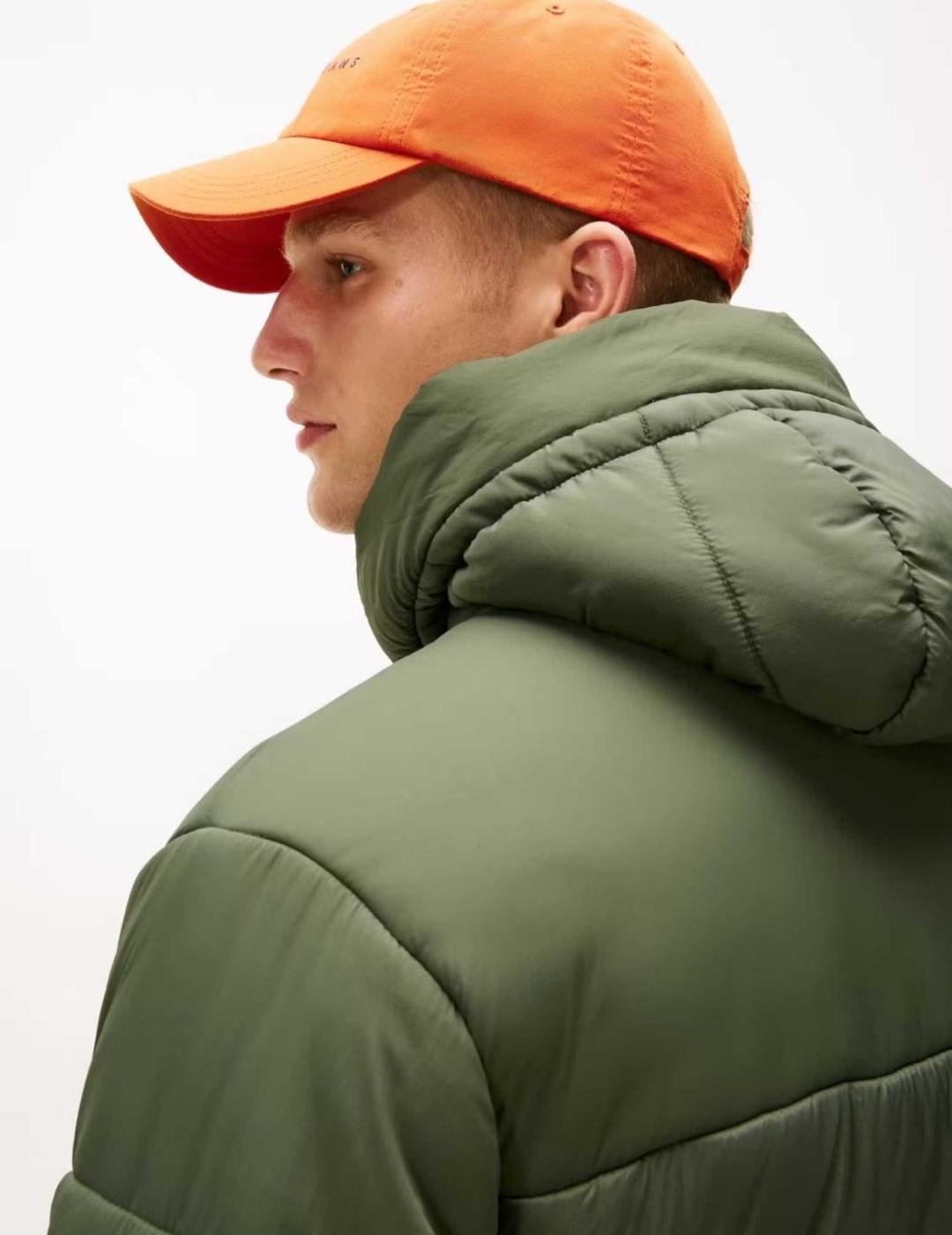 TOMMY CAZADORA VERDE FABRIC MIX