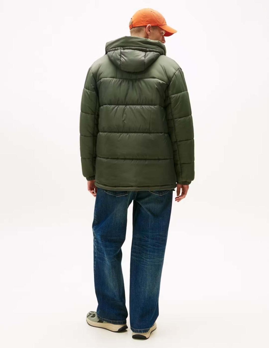 TOMMY CAZADORA VERDE FABRIC MIX