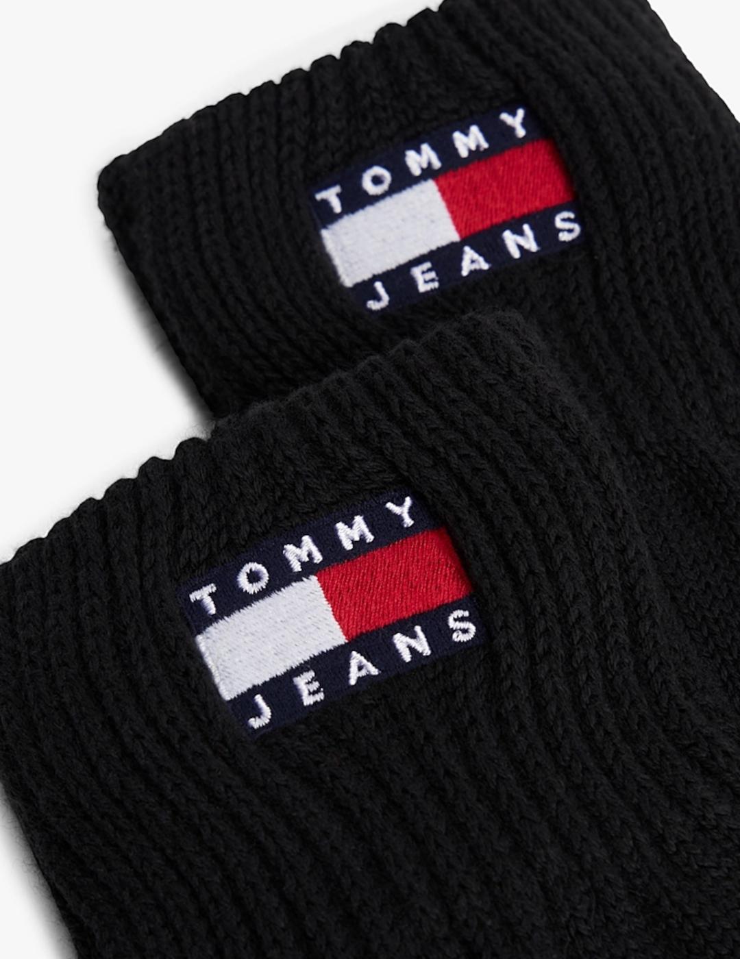 TOMMY GUANTES LANA NEGROS HERITAGE