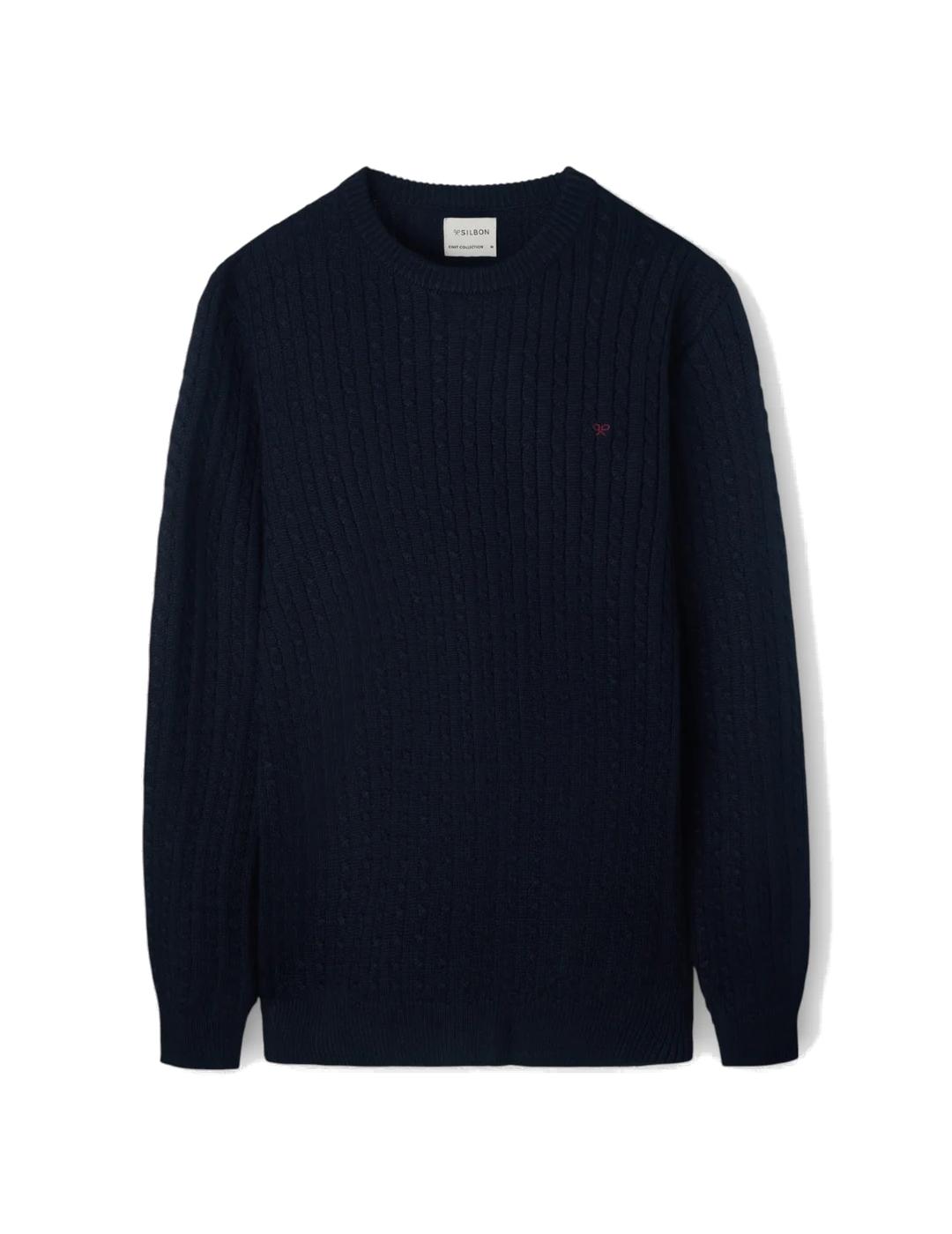 SILBON JERSEY OCHOS MARINO CLASICO