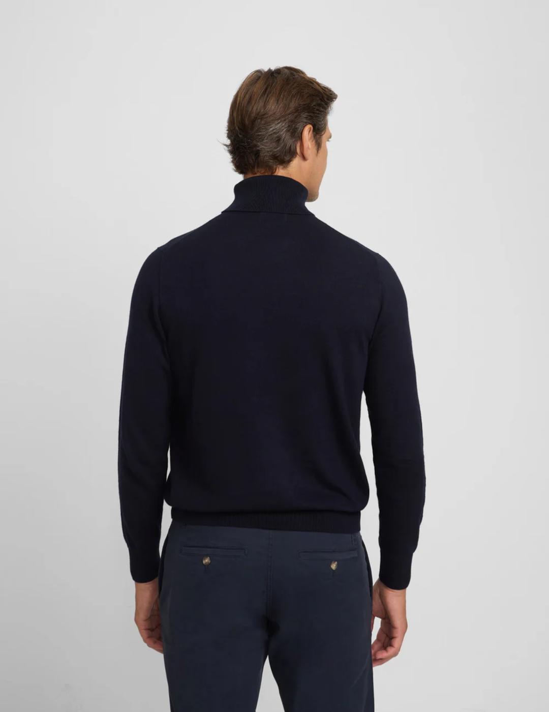 SILBON JERSEY MARINO CUELLO VUELTO