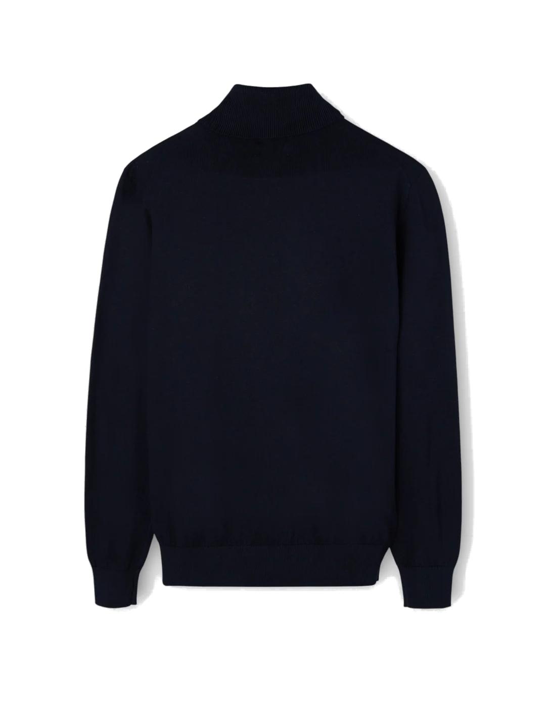 SILBON JERSEY MARINO CUELLO VUELTO