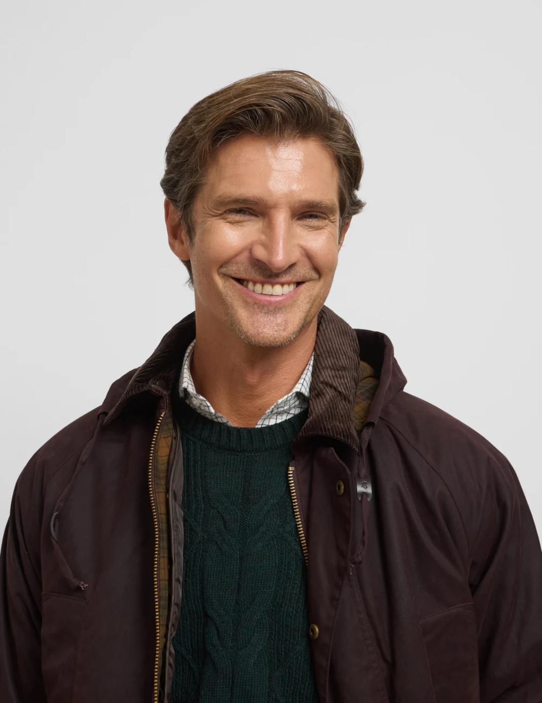 SILBON CAZADORA MARRON ENCERADA