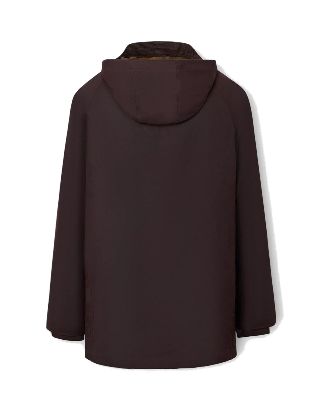 SILBON CAZADORA MARRON ENCERADA