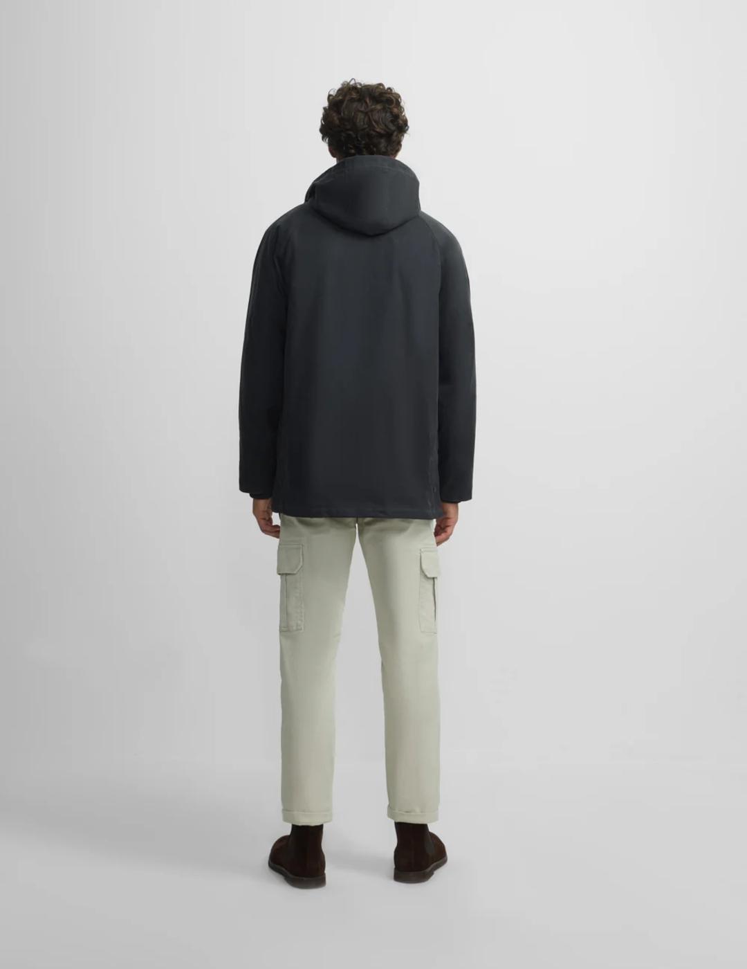 SILBON CAZADORA GRIS OSCURO ENCERADA