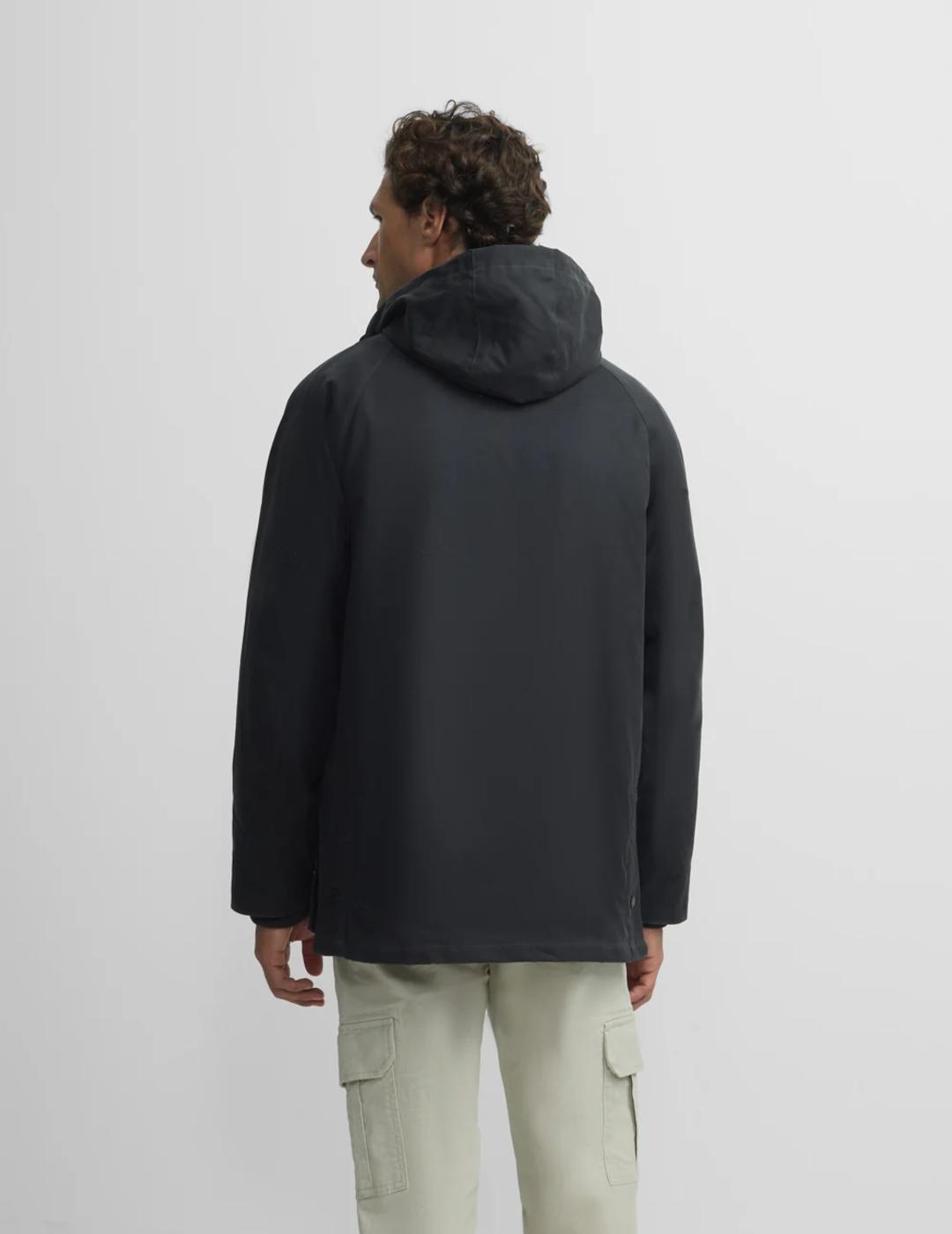 SILBON CAZADORA GRIS OSCURO ENCERADA