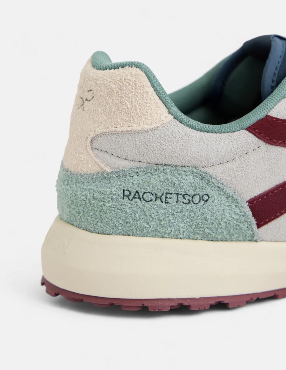 SILBON ZAPATILLAS VERDE BURDEOS RACKETS09