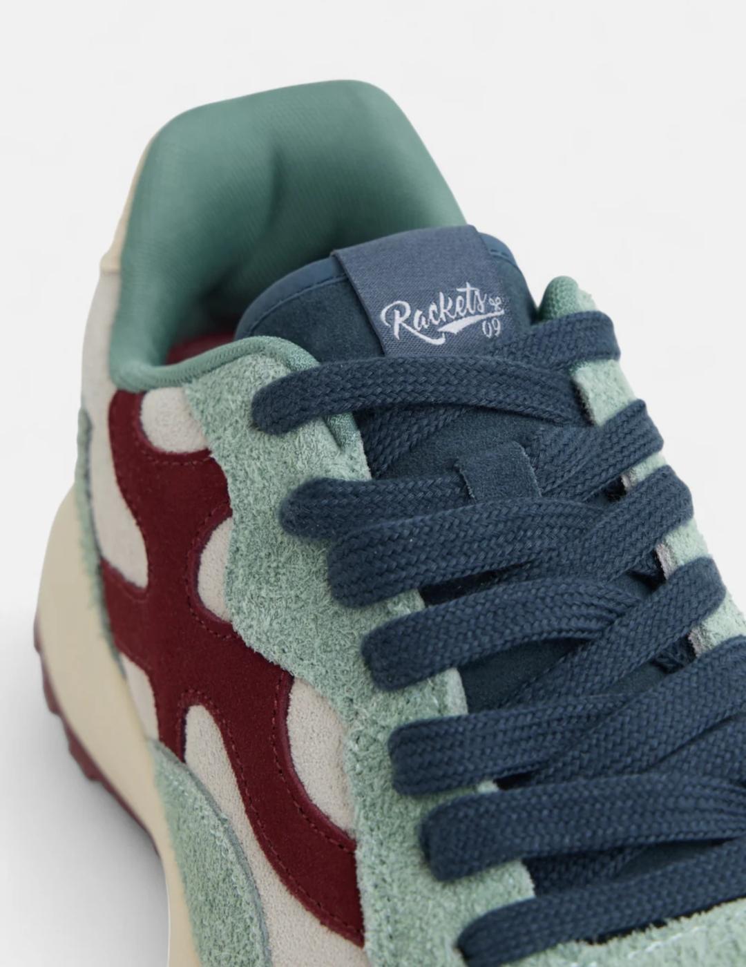 SILBON ZAPATILLAS VERDE BURDEOS RACKETS09