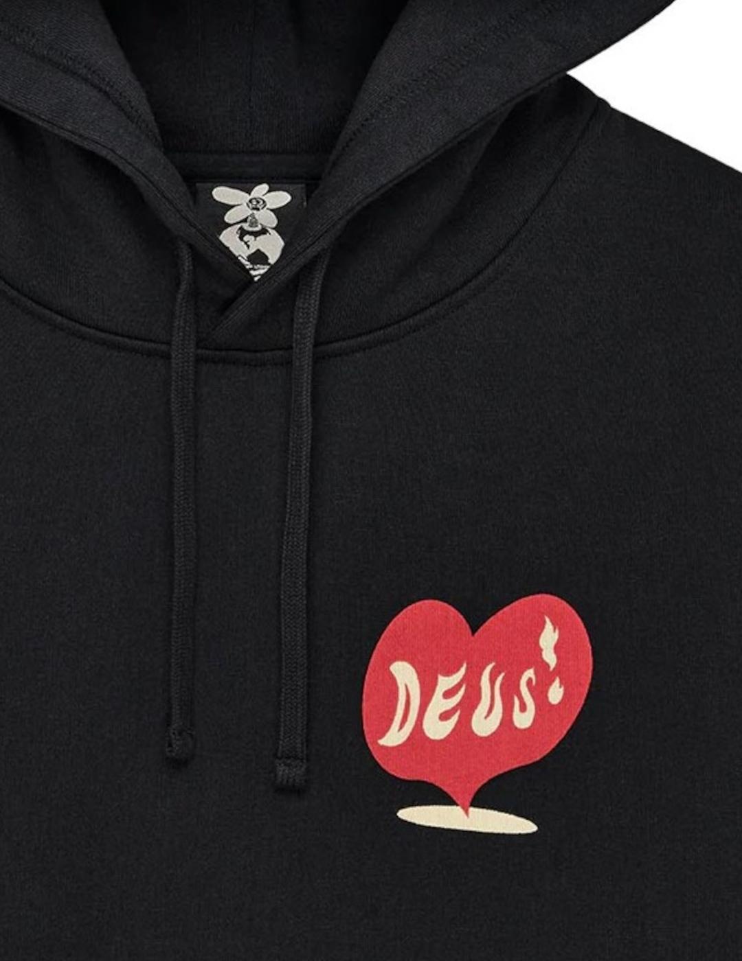DEUS HOODIE DEEP CUT NEGRA