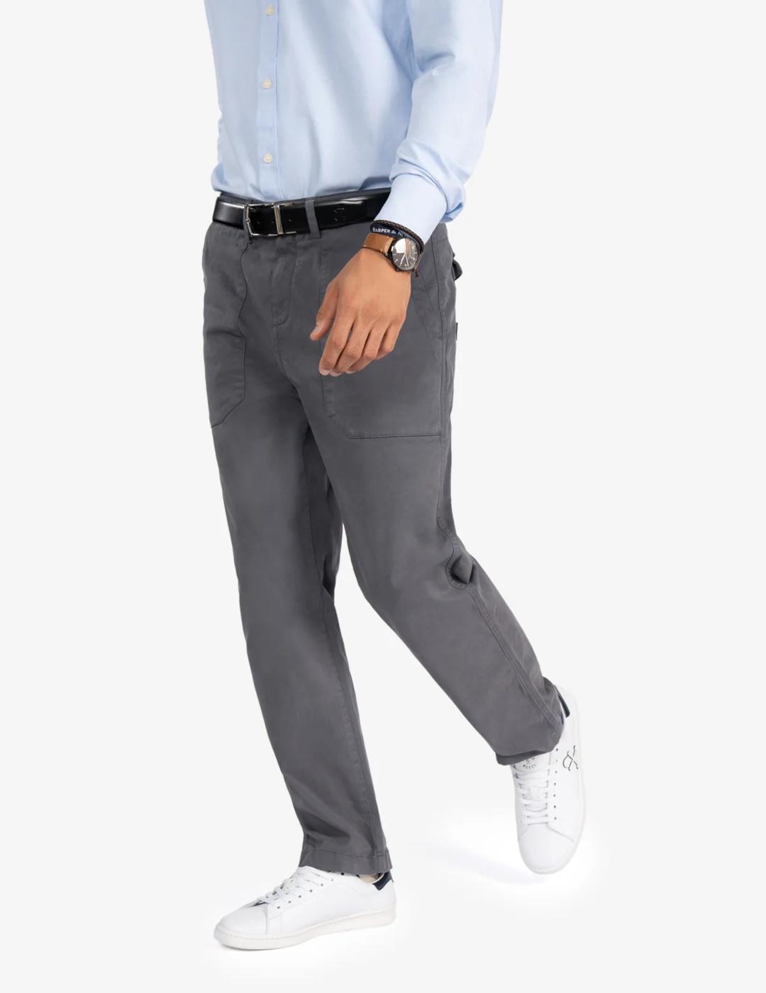 HARPER PANTALON GRIS WORKER