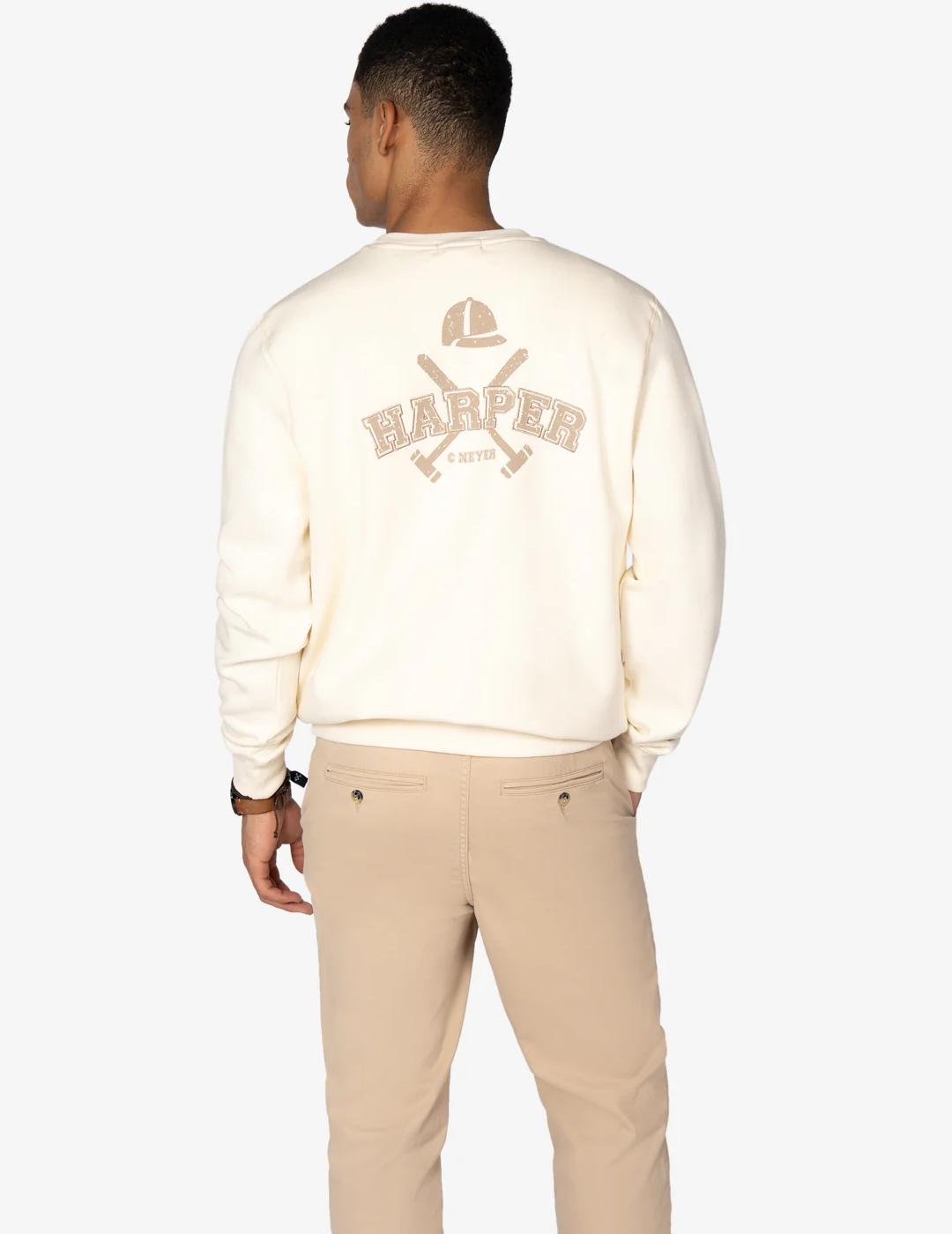 HARPER SUDADERA BLANCO MICHIGAN