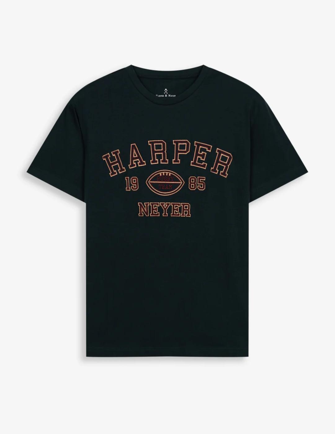 HARPER CAMISETA VERDE BOTELLA RUGBY