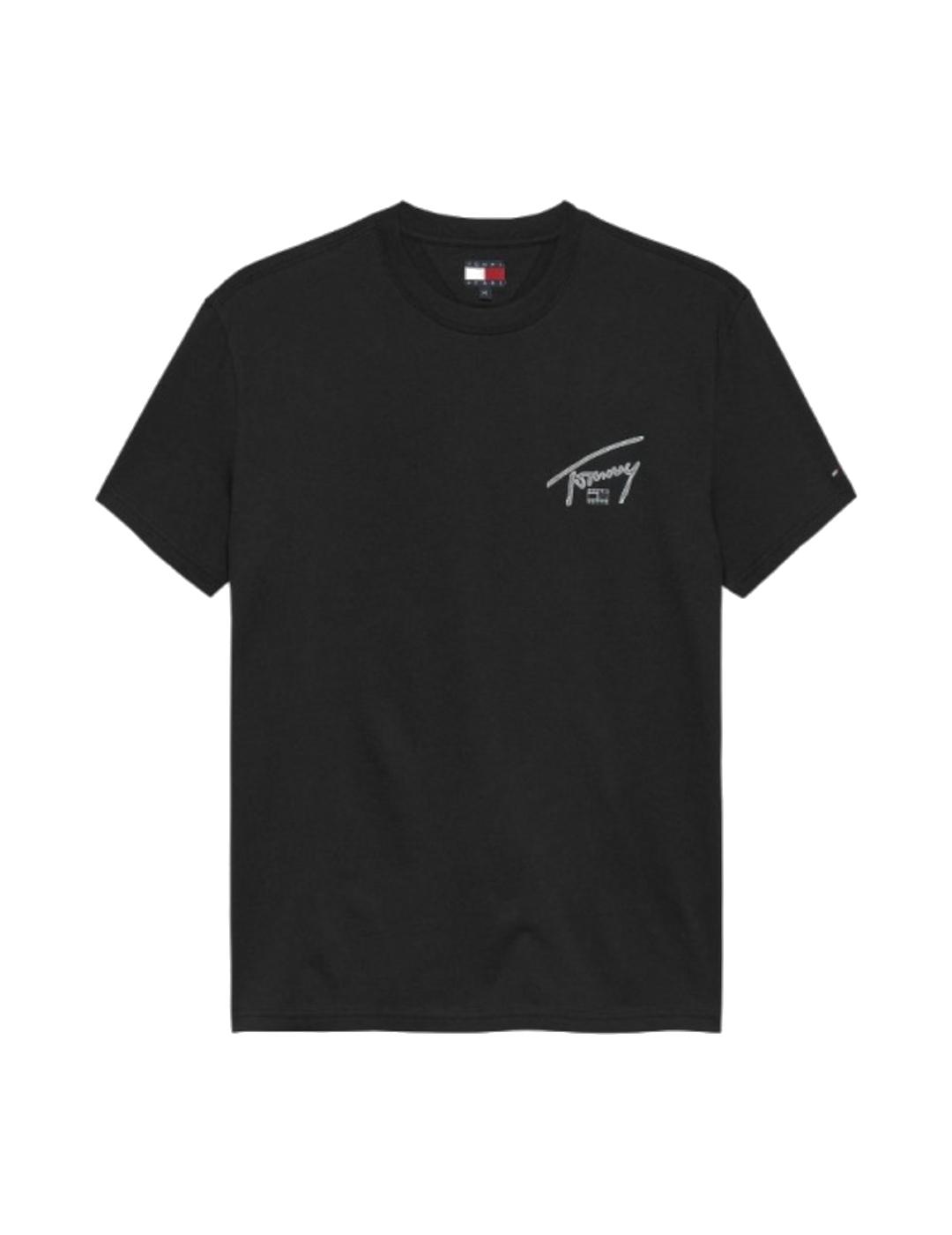 TOMMY CAMISETA NEGRA SING BACKPRINT