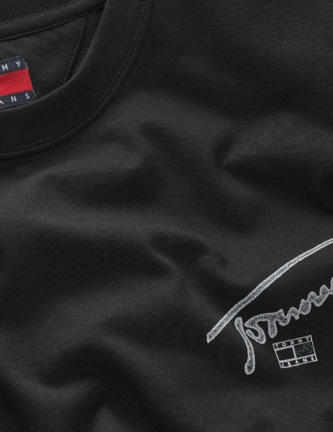 TOMMY CAMISETA NEGRA SING BACKPRINT