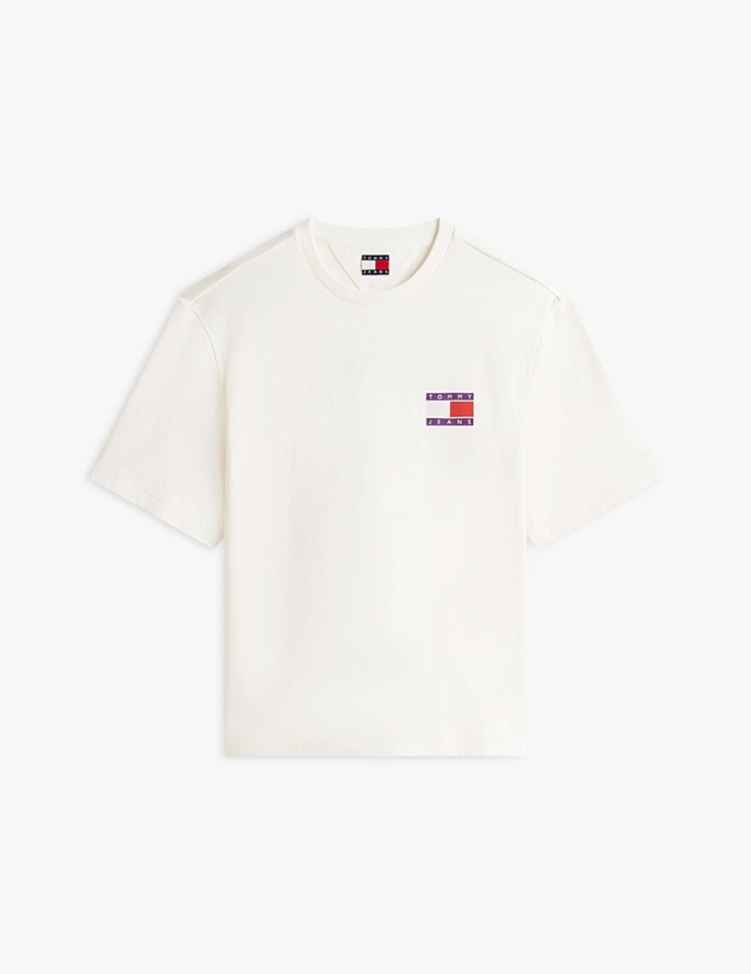 TOMMY CAMISETA BLANCA 90S PEAKS BACKPRINT