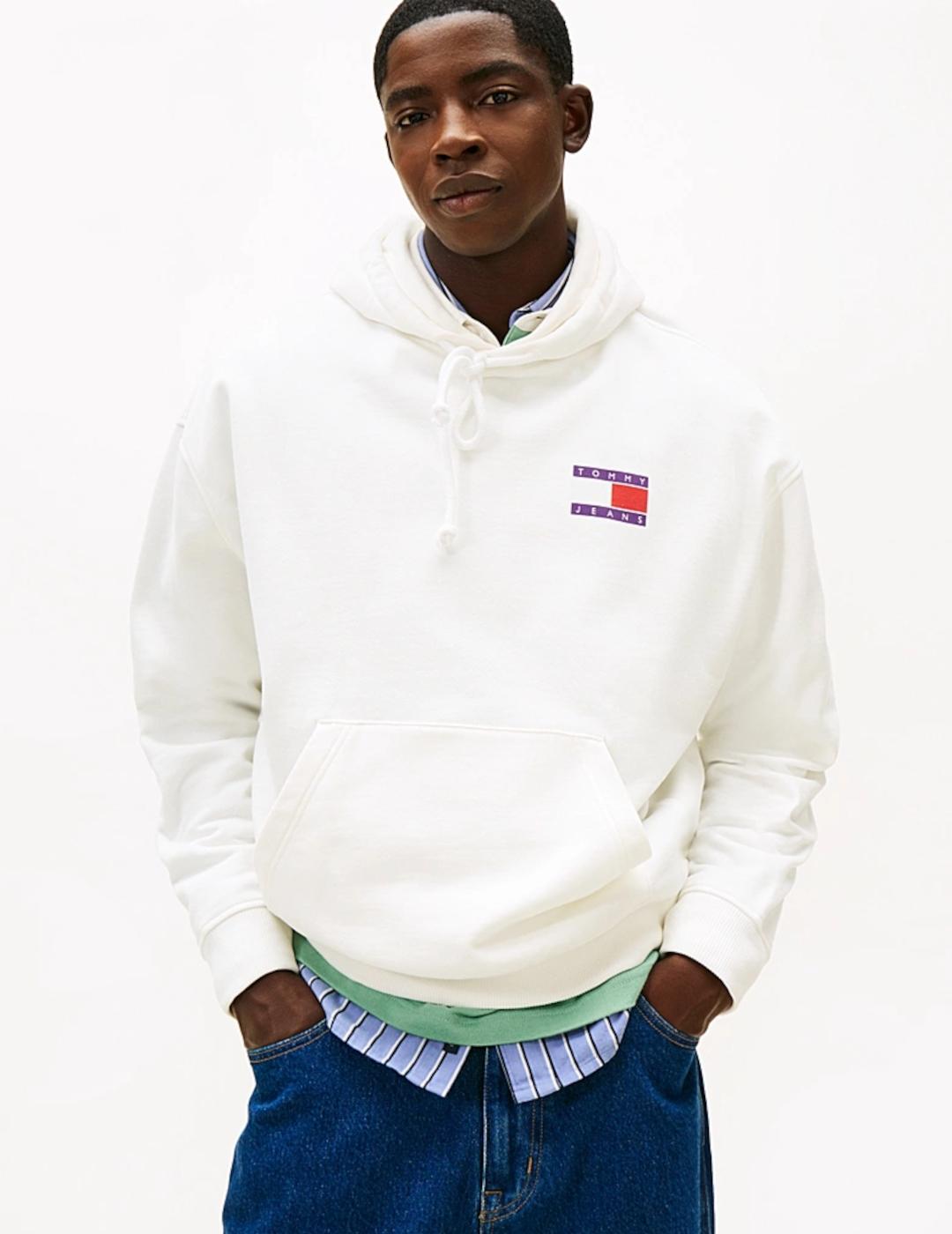 TOMMY HOODIE BLANCA 90S DNA PLAY