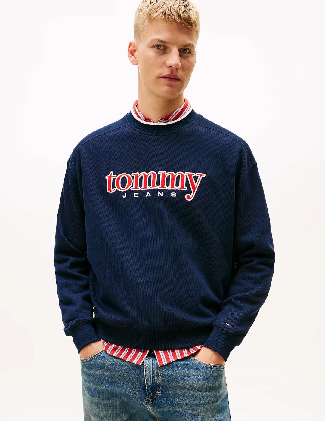 TOMMY SUDADERA PUNTO MARINO 90S TEXTURE