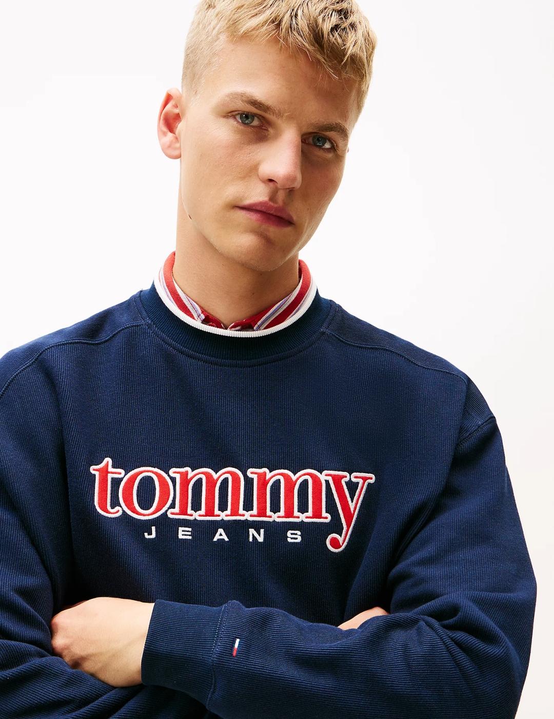 TOMMY SUDADERA PUNTO MARINO 90S TEXTURE