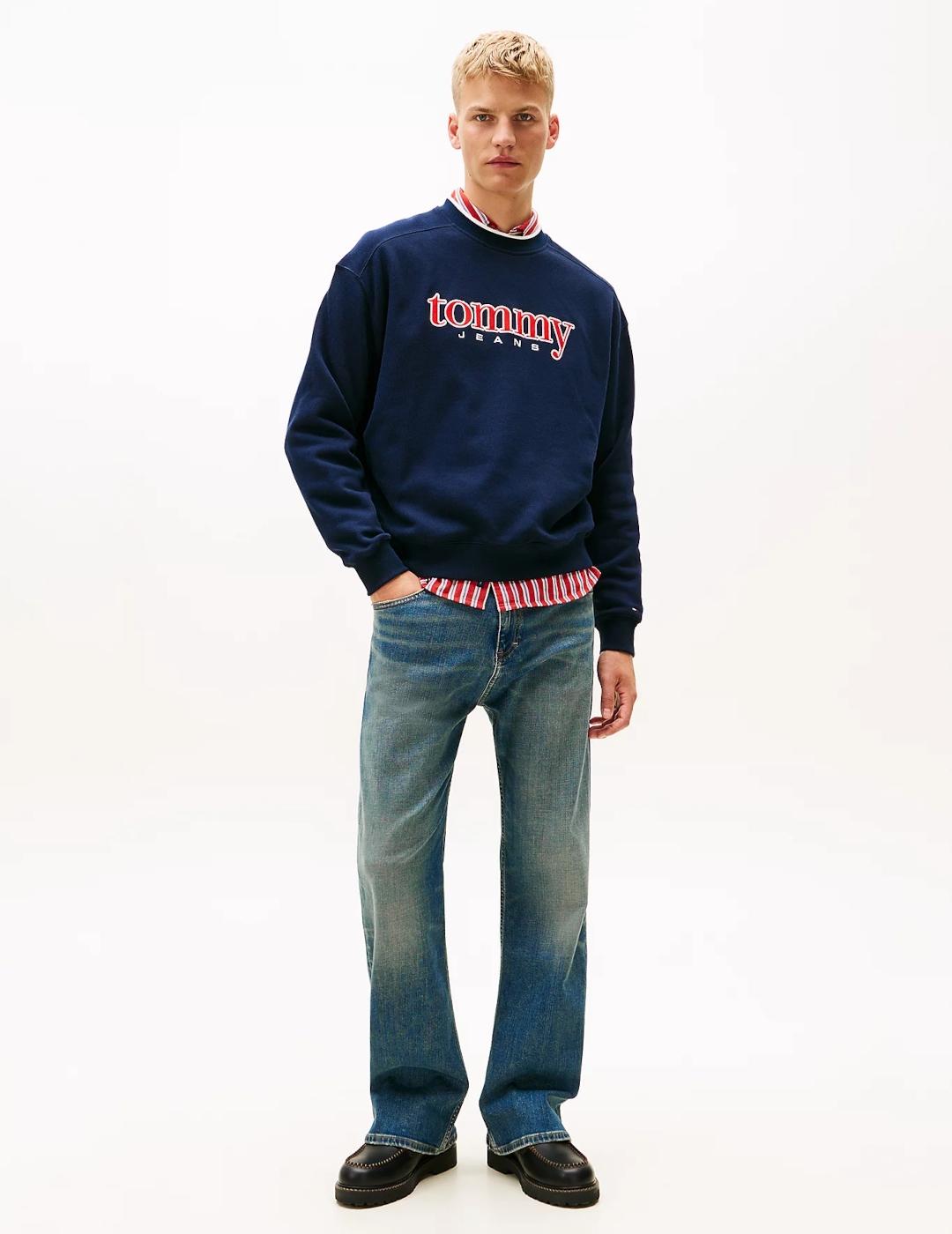 TOMMY SUDADERA PUNTO MARINO 90S TEXTURE