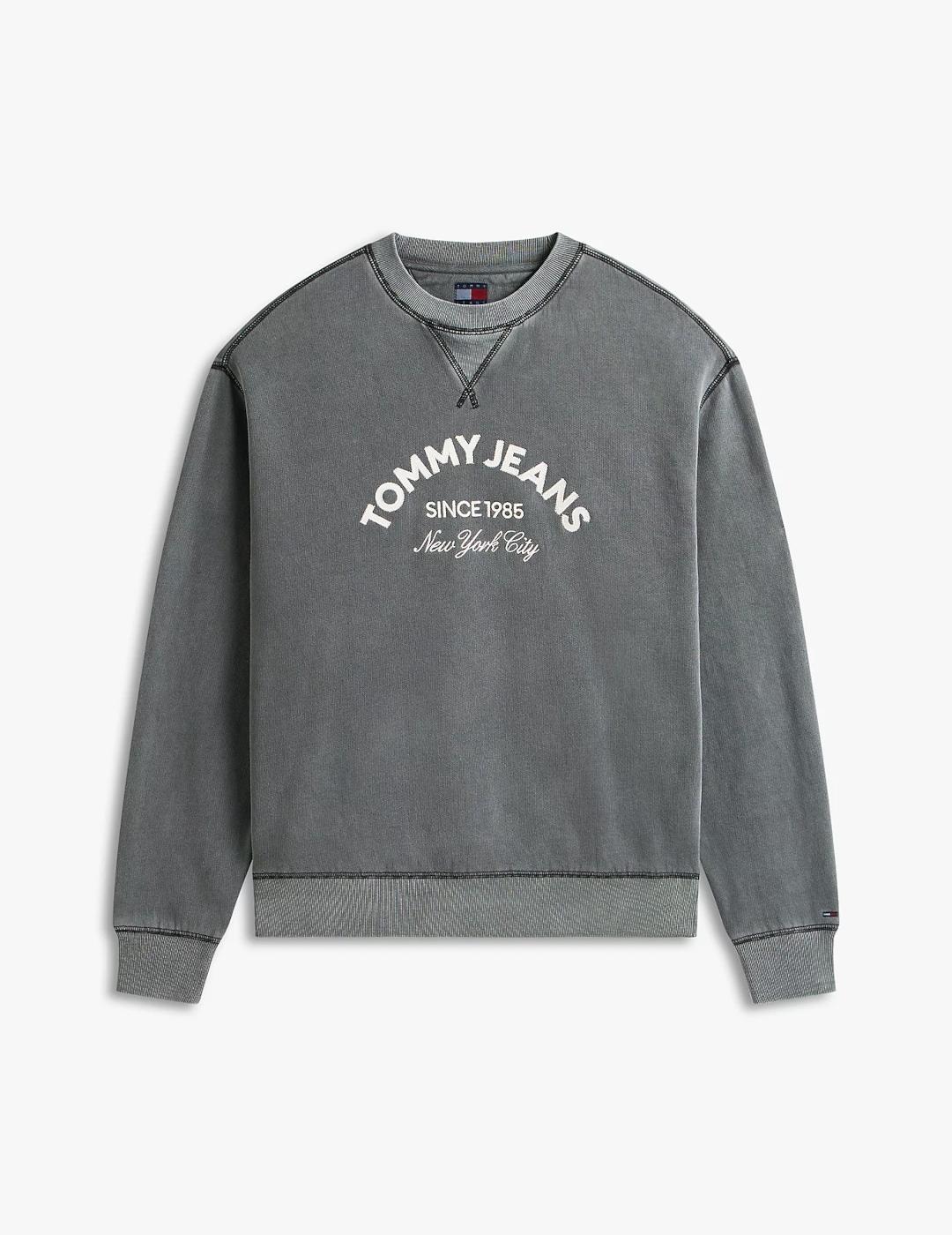 TOMMY SUDADERA GRIS REG GMD APPLIQUE