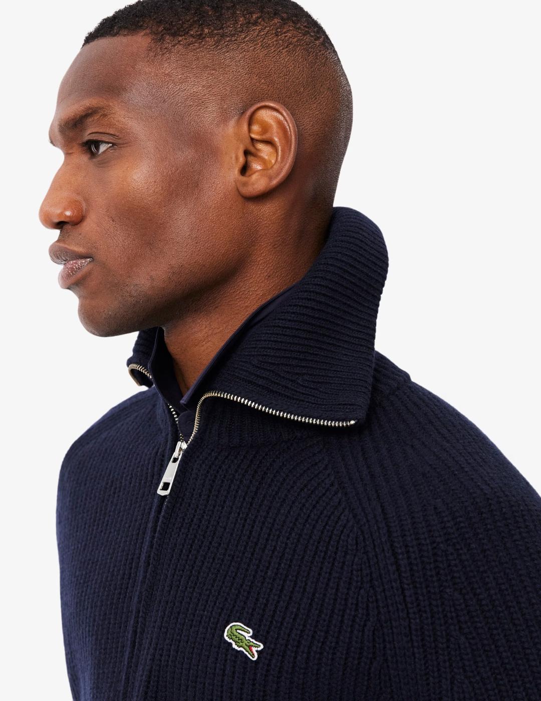LACOSTE JERSEY MARINO ZIP