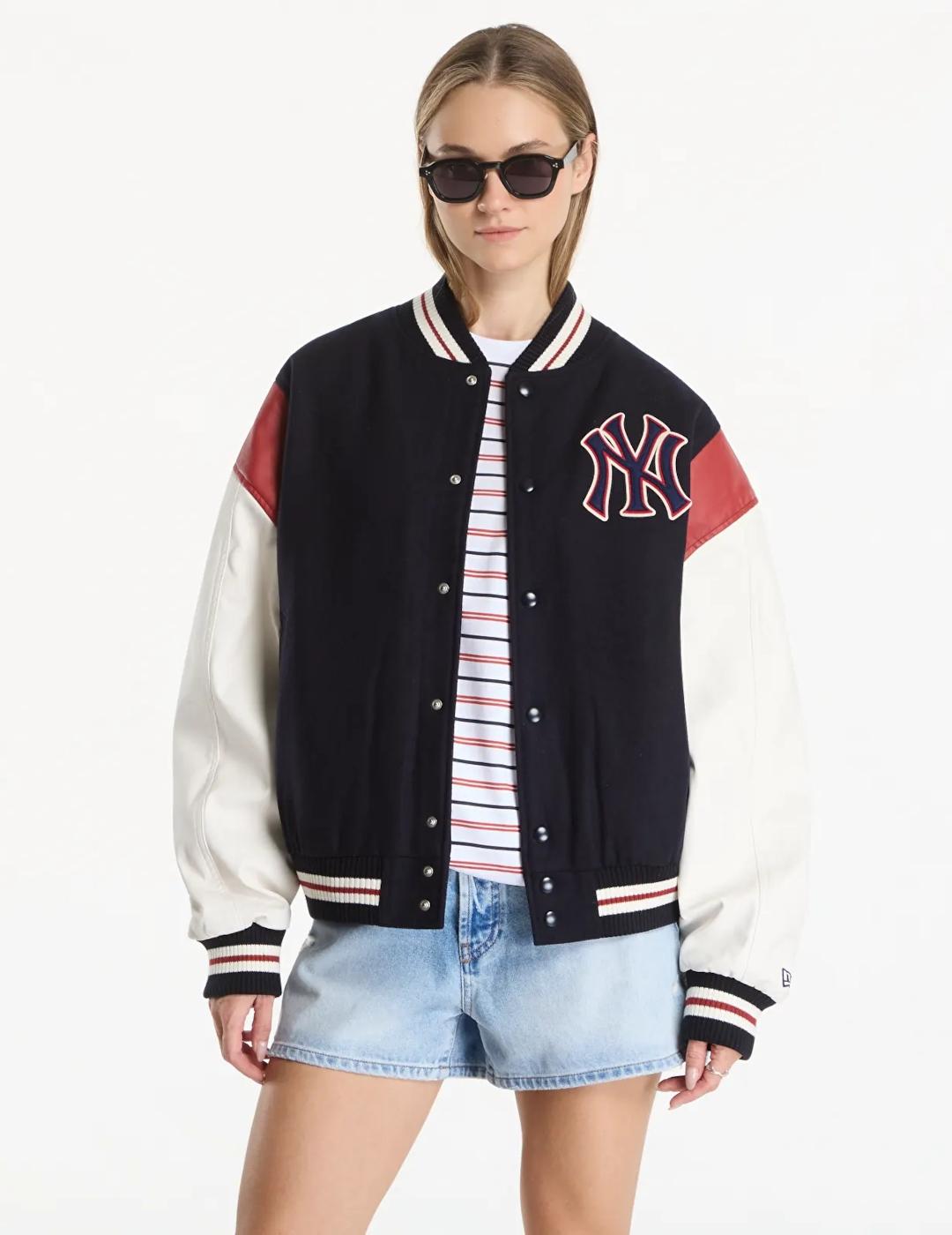 NEW ERA CAZADORA MARINO VARSITY MLB New Era Marino para Hombre | 5AV SHOP