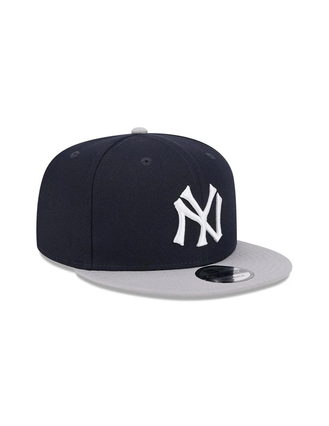 GORRA NEW ERA SNAPBACK MARINO GRIS YANKEES